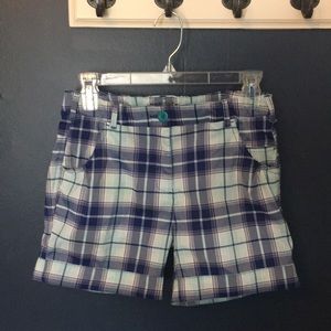 Girls plaid Nike Golf shorts